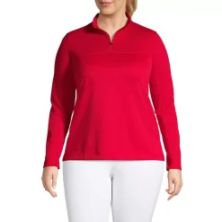 School Uniform Women's Textured Quarter Zip Pullover