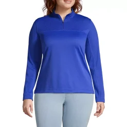 School Uniform Women's Textured Quarter Zip Pullover