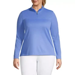 School Uniform Women's Textured Quarter Zip Pullover