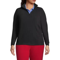 School Uniform Women's Thermacheck 100 Fleece Quarter Zip Pullover Top