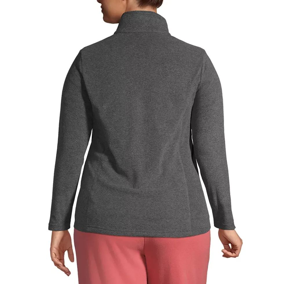 School Uniform Women's Thermacheck 100 Fleece Quarter Zip Pullover Top