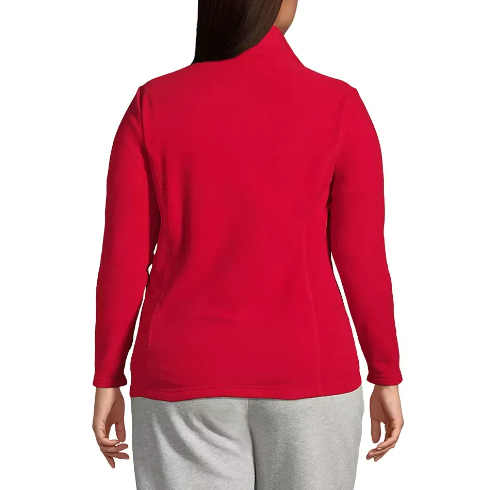 School Uniform Women's Thermacheck 100 Fleece Quarter Zip Pullover Top