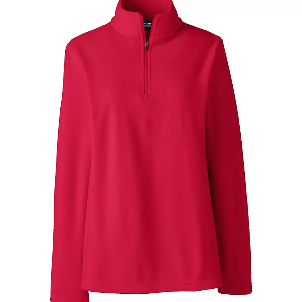 School Uniform Women's Thermacheck 100 Fleece Quarter Zip Pullover Top