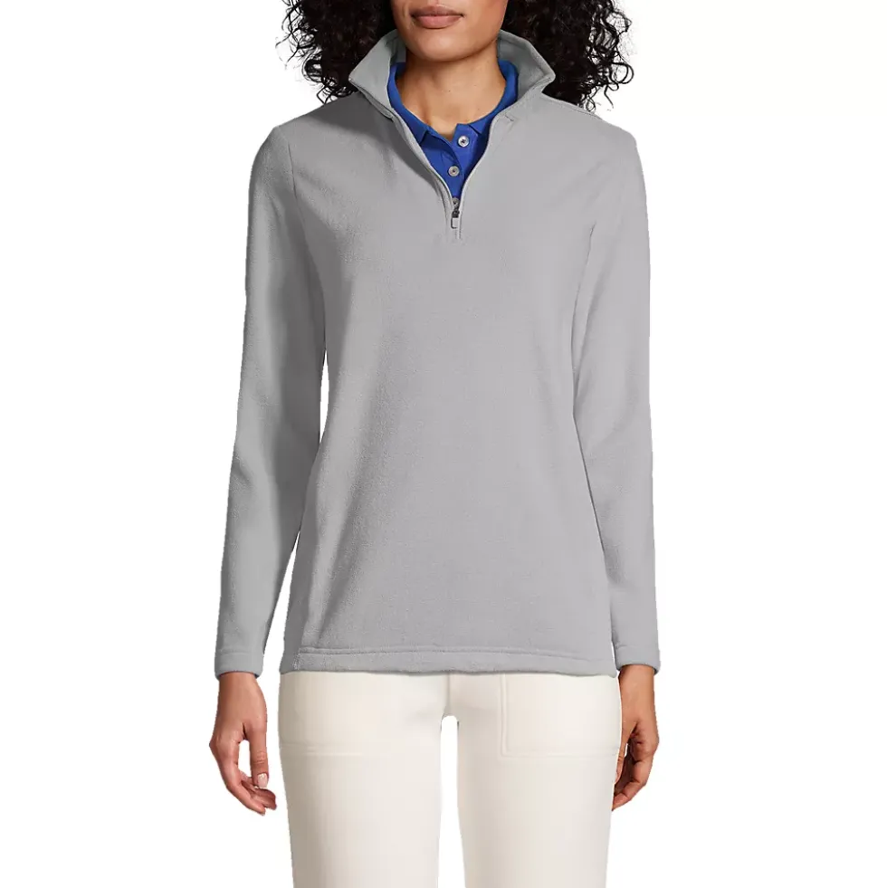 School Uniform Women's Thermacheck 100 Fleece Quarter Zip Pullover Top