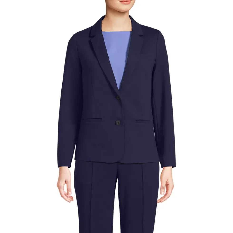 School Uniform Women's Two Button Ponte Blazer