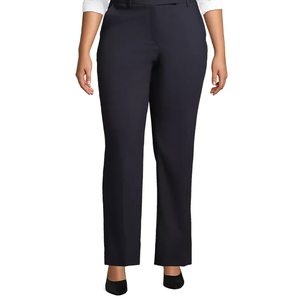 School Uniform Women's Washable Wool Straight Modern Pants