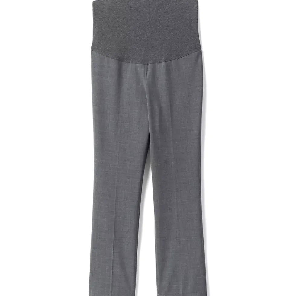 School Uniform Women's Washable Wool Maternity Straight Leg Pants