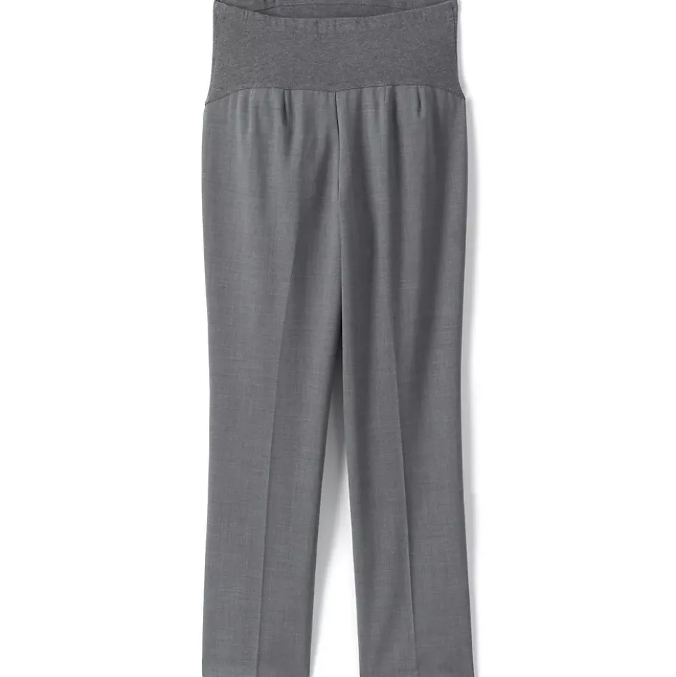 School Uniform Women's Washable Wool Maternity Straight Leg Pants