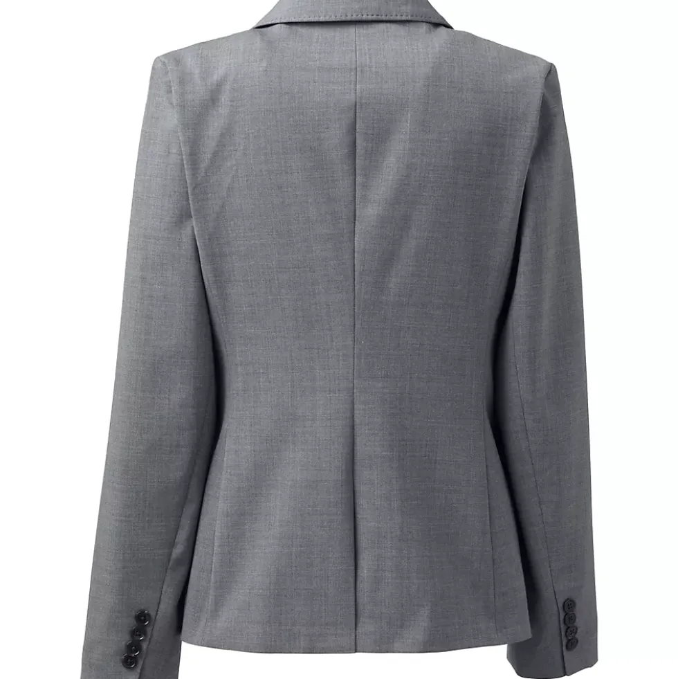 School Uniform Women's Washable Wool Two Button Traditional Blazer