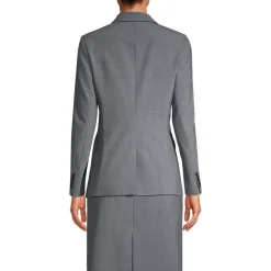 School Uniform Women's Washable Wool Two Button Traditional Blazer