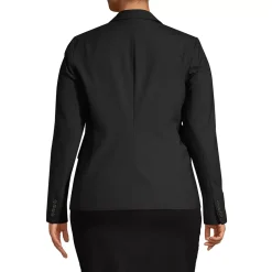 School Uniform Women's Washable Wool Two Button Traditional Blazer