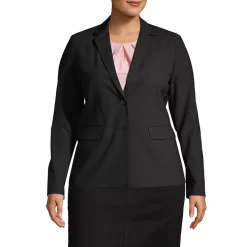 School Uniform Women's Washable Wool Two Button Traditional Blazer