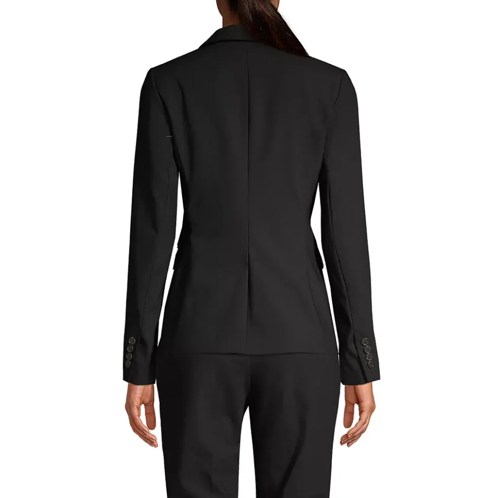 School Uniform Women's Washable Wool Two Button Traditional Blazer