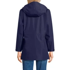 School Uniform Women's Waterproof Hooded Packable Rain Jacket
