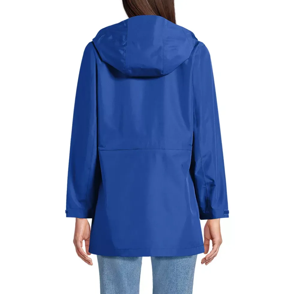 School Uniform Women's Waterproof Hooded Packable Rain Jacket