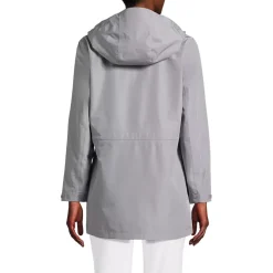School Uniform Women's Waterproof Hooded Packable Rain Jacket