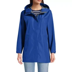 School Uniform Women's Waterproof Hooded Packable Rain Jacket