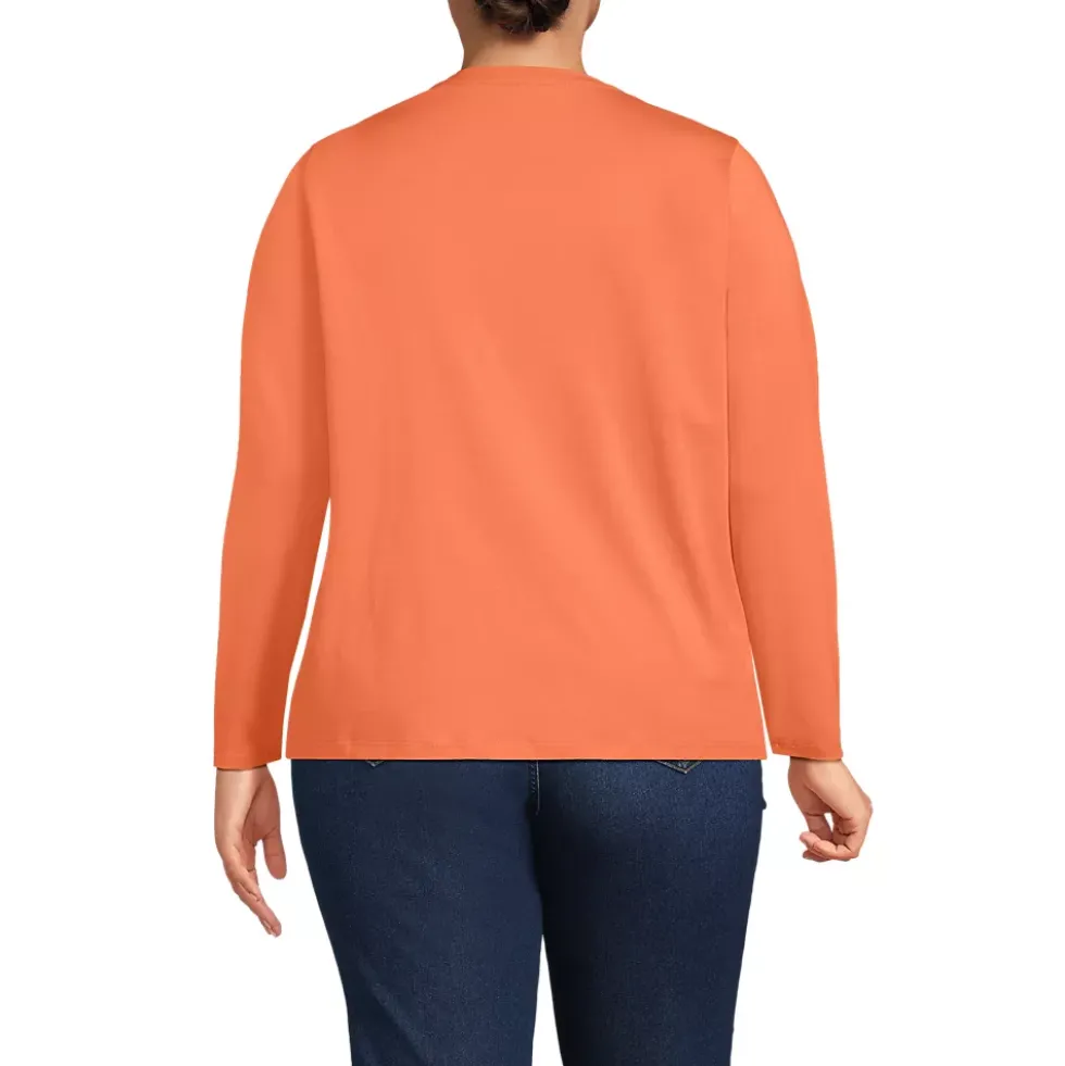 Supima Cotton Long Sleeve Crewneck T-Shirt