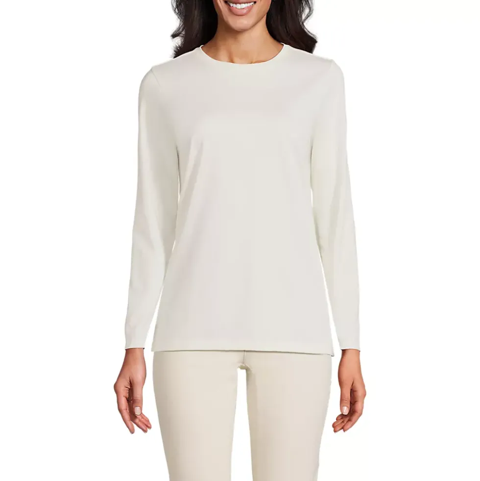 Supima Cotton Long Sleeve Crewneck T-Shirt