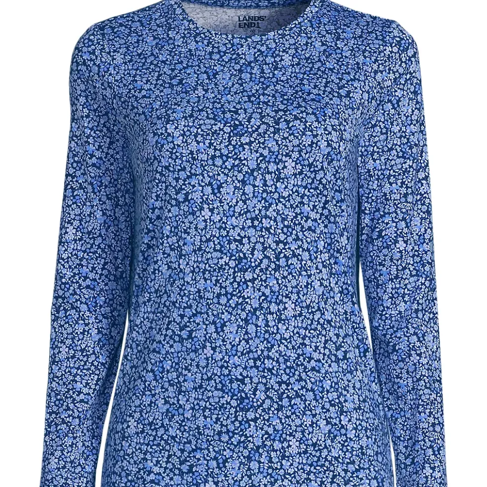 Supima Cotton Long Sleeve Crewneck T-Shirt