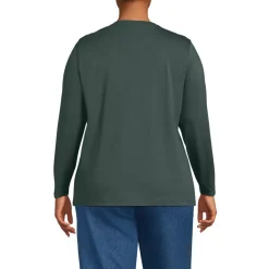 Supima Cotton Long Sleeve Crewneck T-Shirt