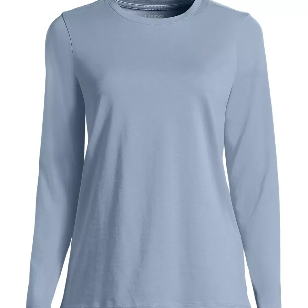 Supima Cotton Long Sleeve Crewneck T-Shirt