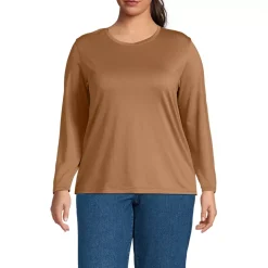 Supima Cotton Long Sleeve Crewneck T-Shirt