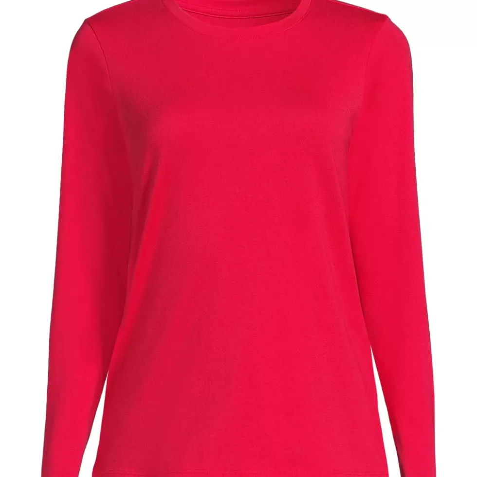 Supima Cotton Long Sleeve Crewneck T-Shirt