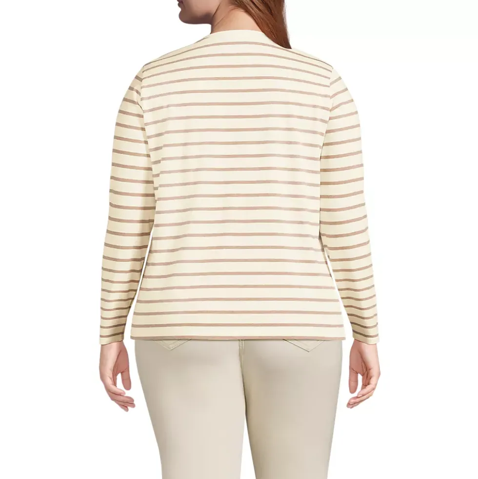 Supima Cotton Long Sleeve Crewneck T-Shirt