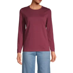 Supima Cotton Long Sleeve Crewneck T-Shirt