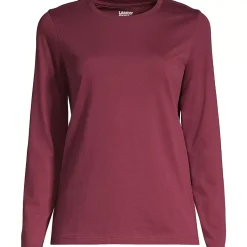 Supima Cotton Long Sleeve Crewneck T-Shirt