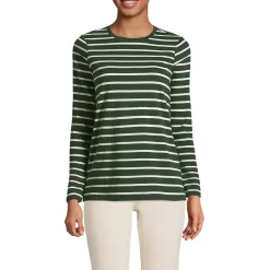 Supima Cotton Long Sleeve Crewneck T-Shirt