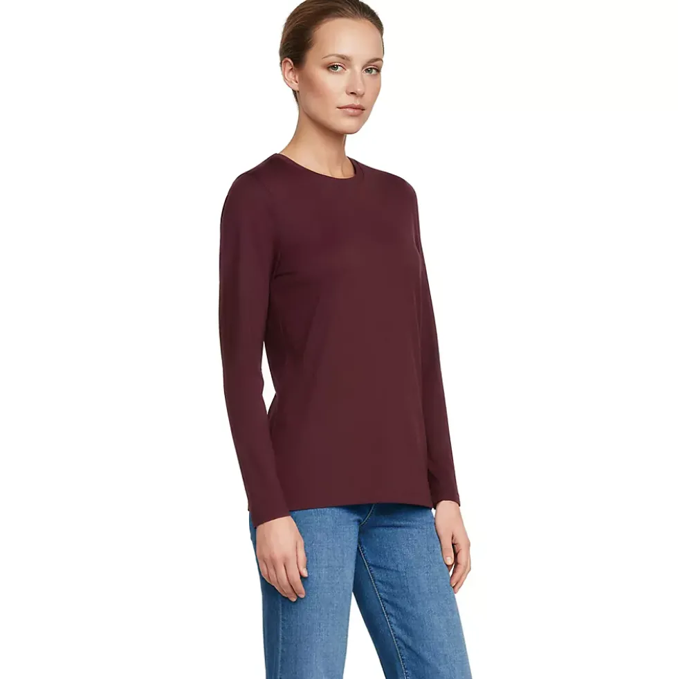 Supima Cotton Long Sleeve Crewneck T-Shirt