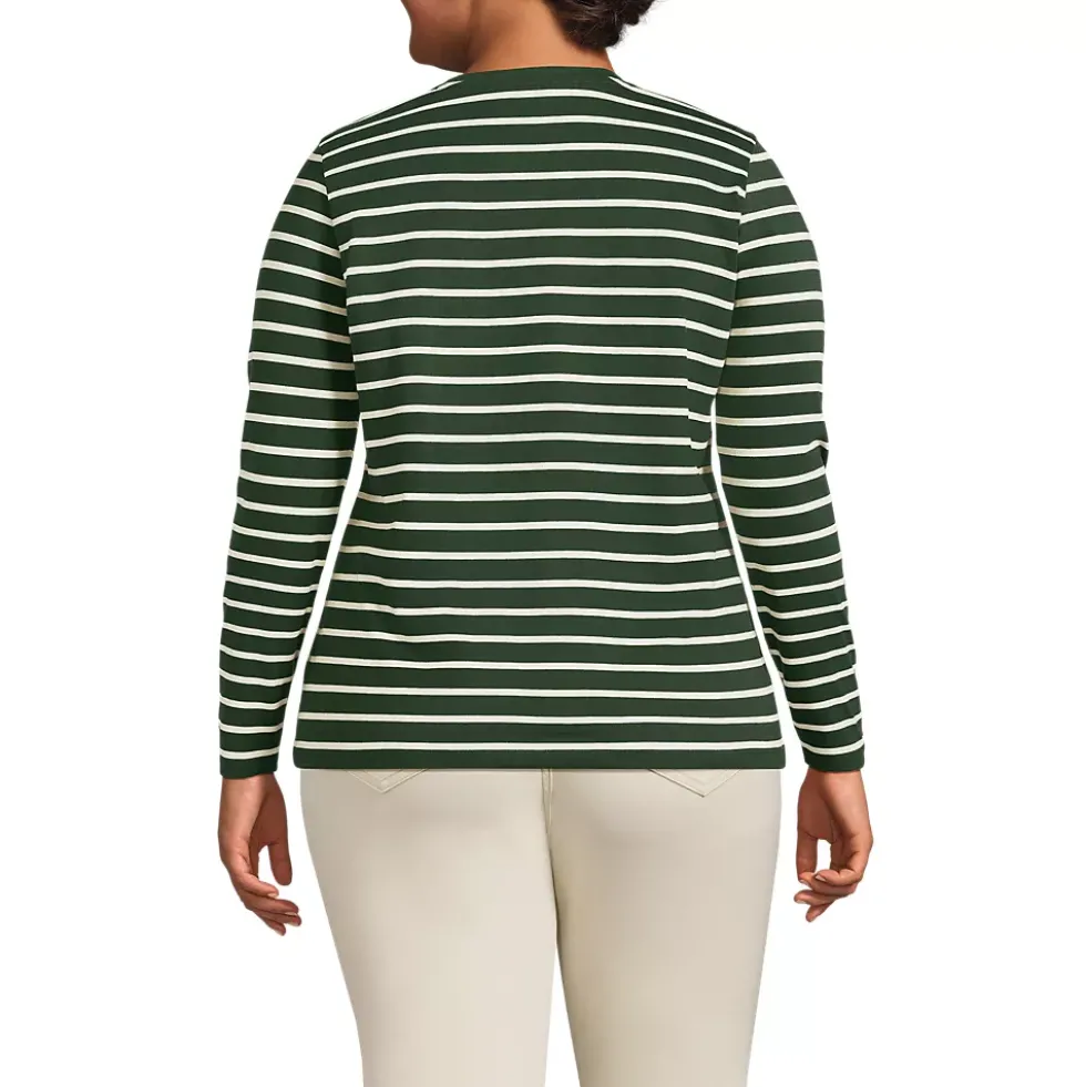 Supima Cotton Long Sleeve Crewneck T-Shirt