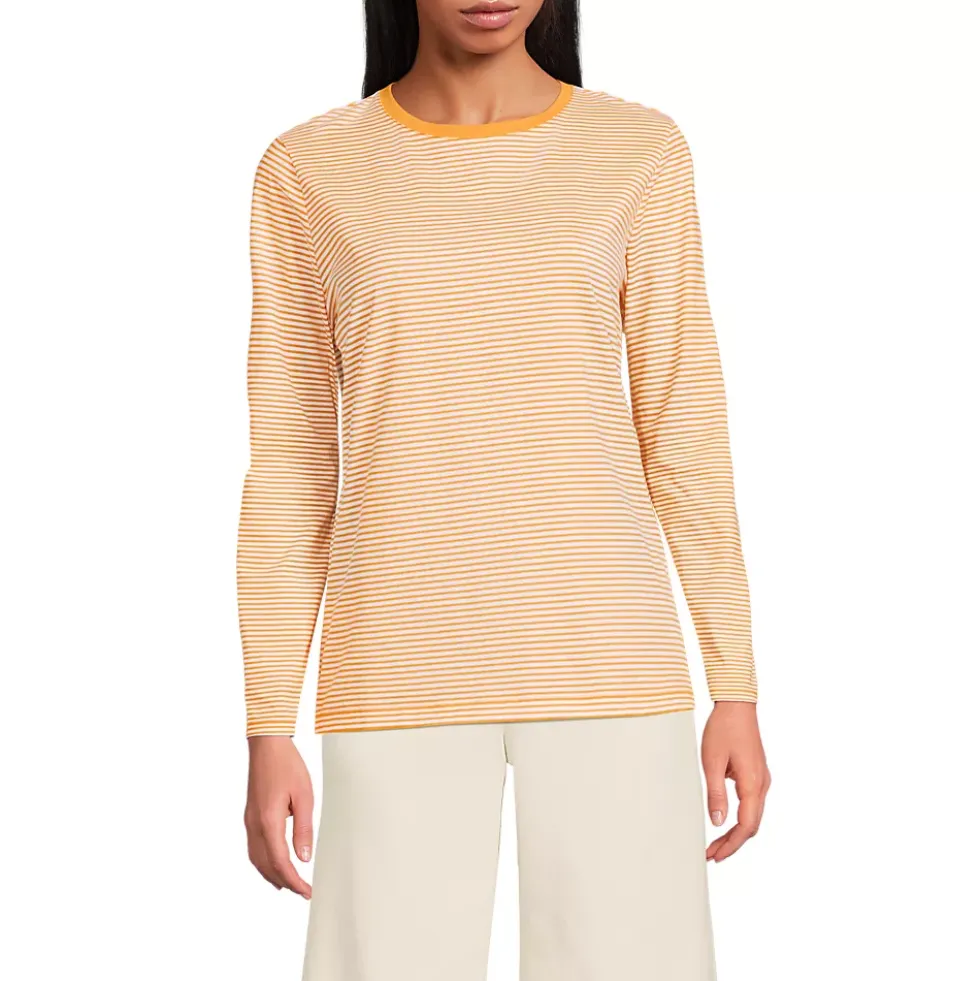 Supima Cotton Long Sleeve Crewneck T-Shirt
