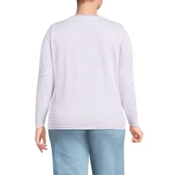 Supima Cotton Long Sleeve Crewneck T-Shirt