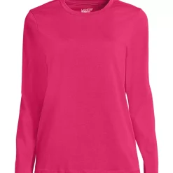 Supima Cotton Long Sleeve Crewneck T-Shirt