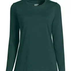 Supima Cotton Long Sleeve Crewneck T-Shirt
