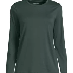 Supima Cotton Long Sleeve Crewneck T-Shirt