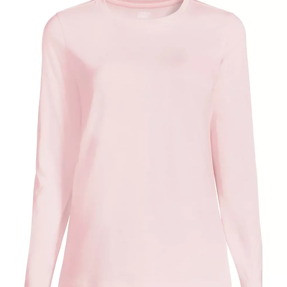 Supima Cotton Long Sleeve Crewneck T-Shirt