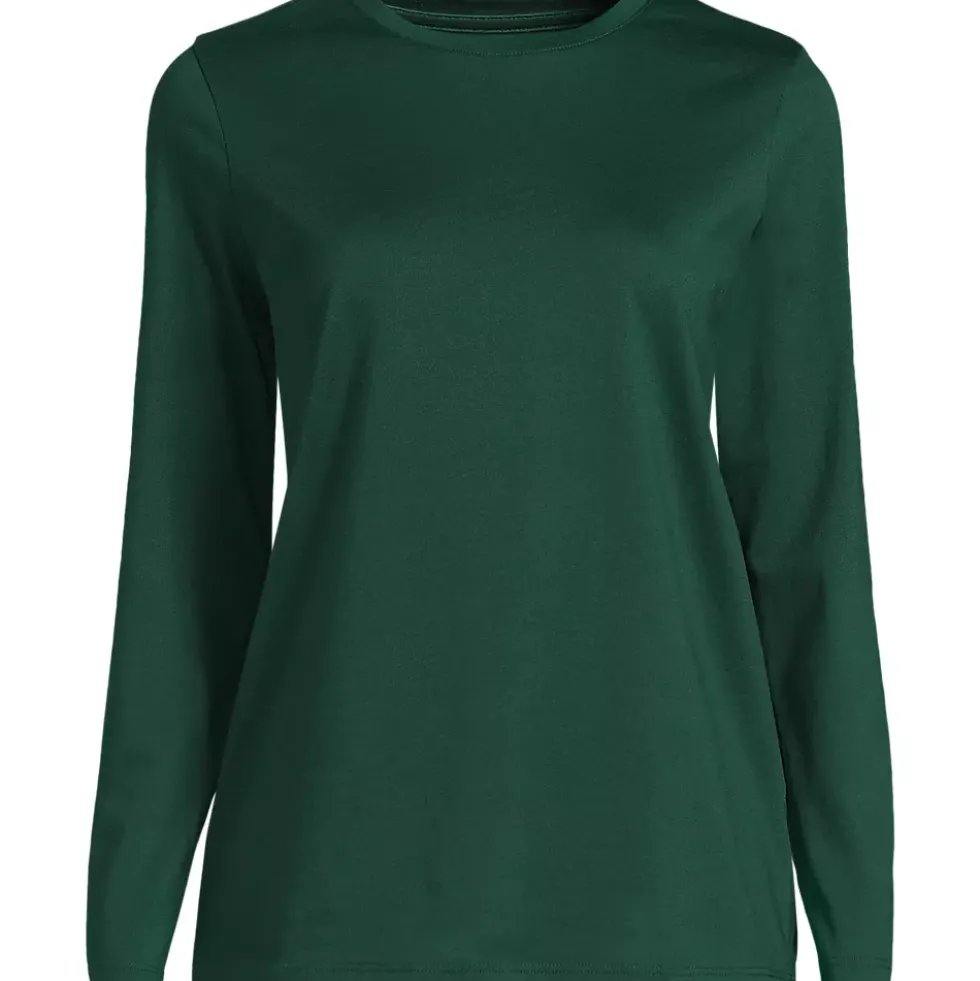 Supima Cotton Long Sleeve Crewneck T-Shirt