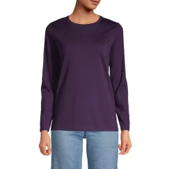 Supima Cotton Long Sleeve Crewneck T-Shirt
