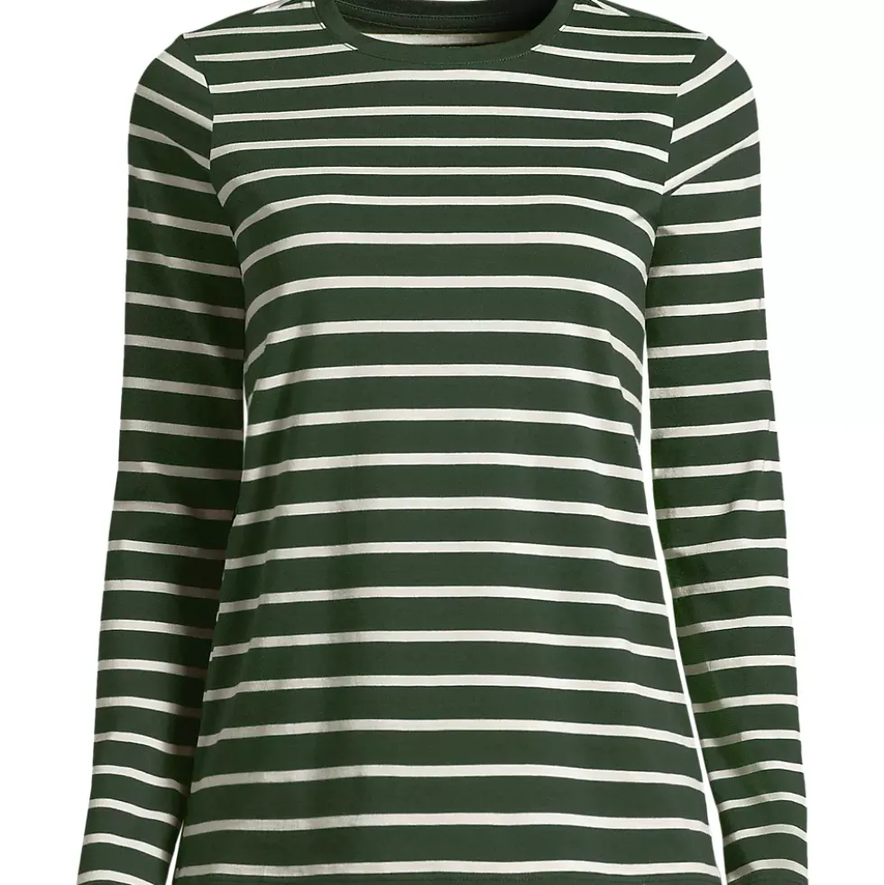 Supima Cotton Long Sleeve Crewneck T-Shirt