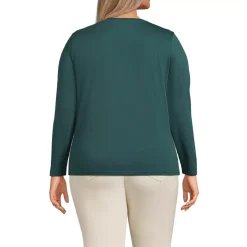 Supima Cotton Long Sleeve Crewneck T-Shirt