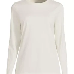 Supima Cotton Long Sleeve Crewneck T-Shirt