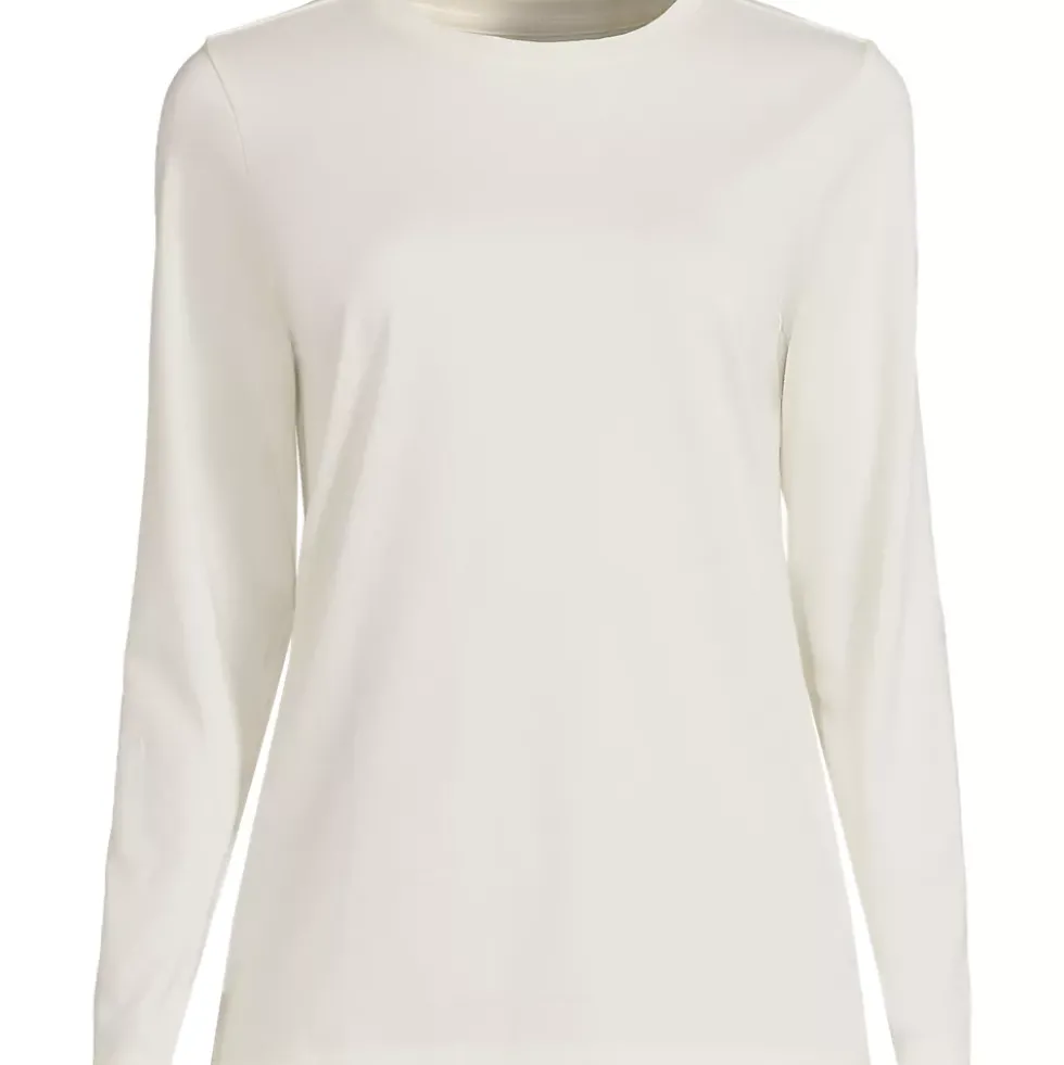 Supima Cotton Long Sleeve Crewneck T-Shirt