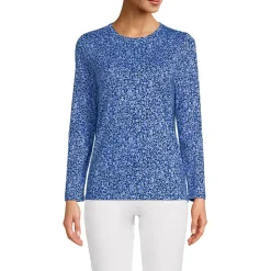 Supima Cotton Long Sleeve Crewneck T-Shirt