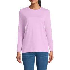 Supima Cotton Long Sleeve Crewneck T-Shirt