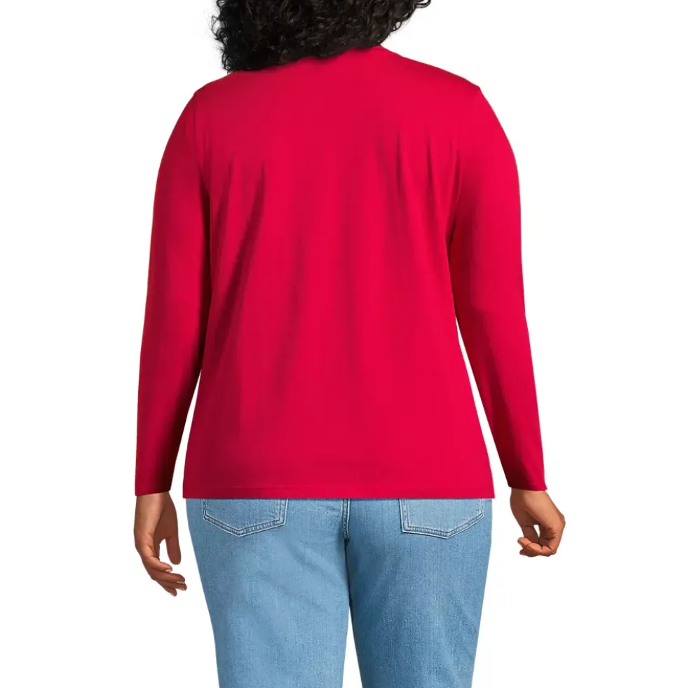 Supima Cotton Long Sleeve Crewneck T-Shirt
