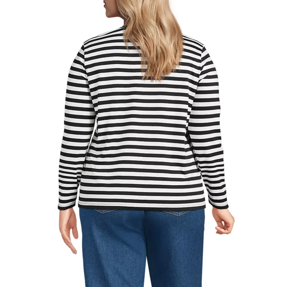 Supima Cotton Long Sleeve Crewneck T-Shirt